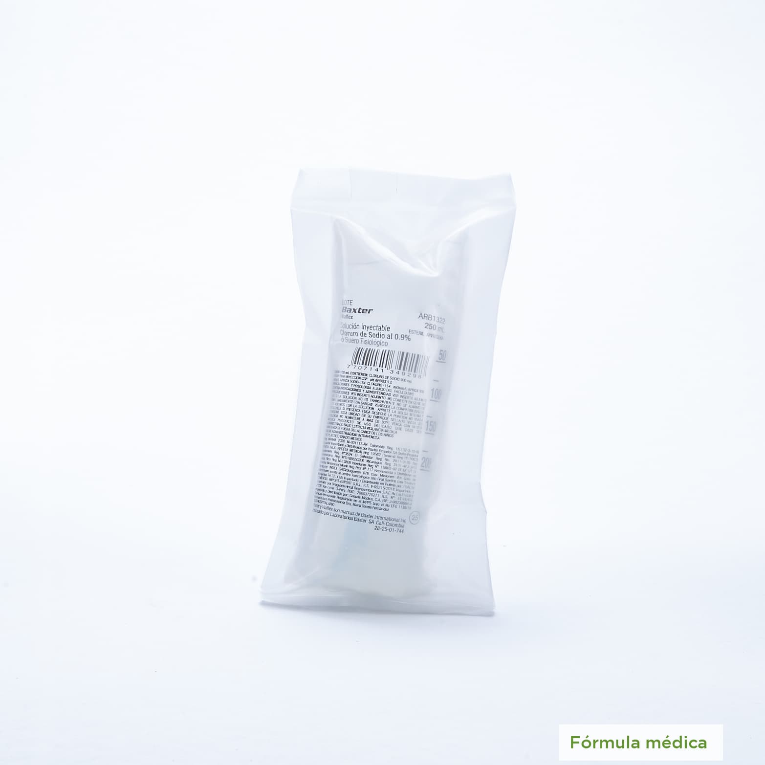 Cloruro De Sodio 0.9% Solución Inyectable Baxter Bolsa X 250Ml