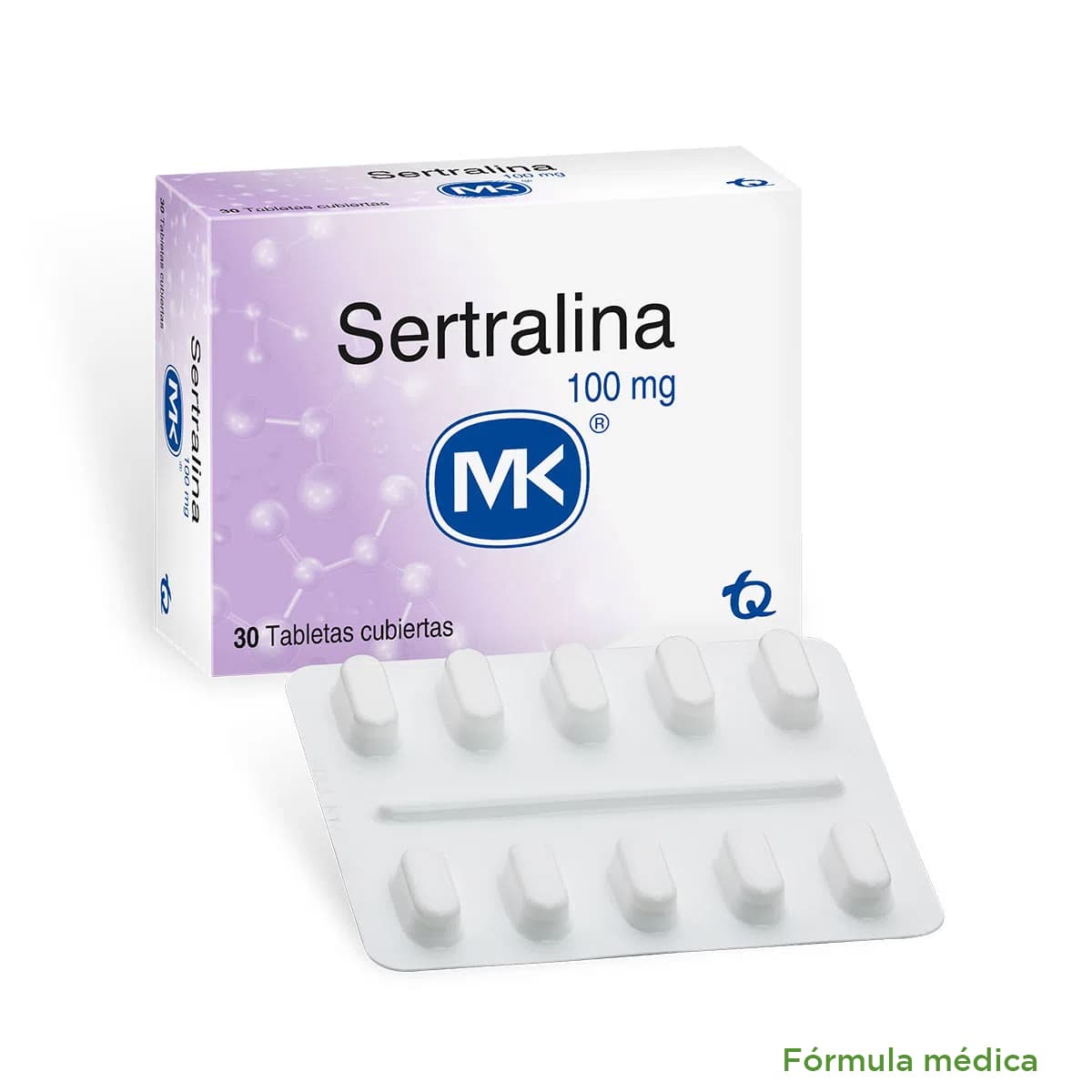 Sertralina 100Mg Tableta Recubierta Caja X 30 Mk