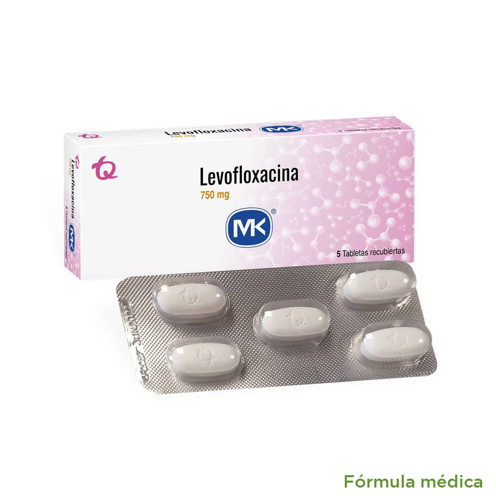 Levofloxacino 750Mg Tabletas Recubiertas Caja X 5 Mk