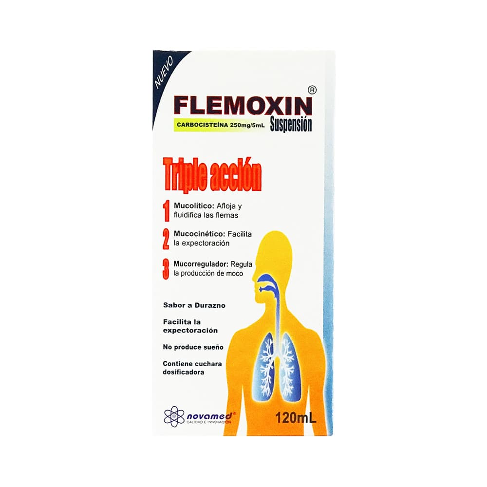 Flemoxin 50Mg/Ml(5%) Suspension Oral Frasco X 120Ml