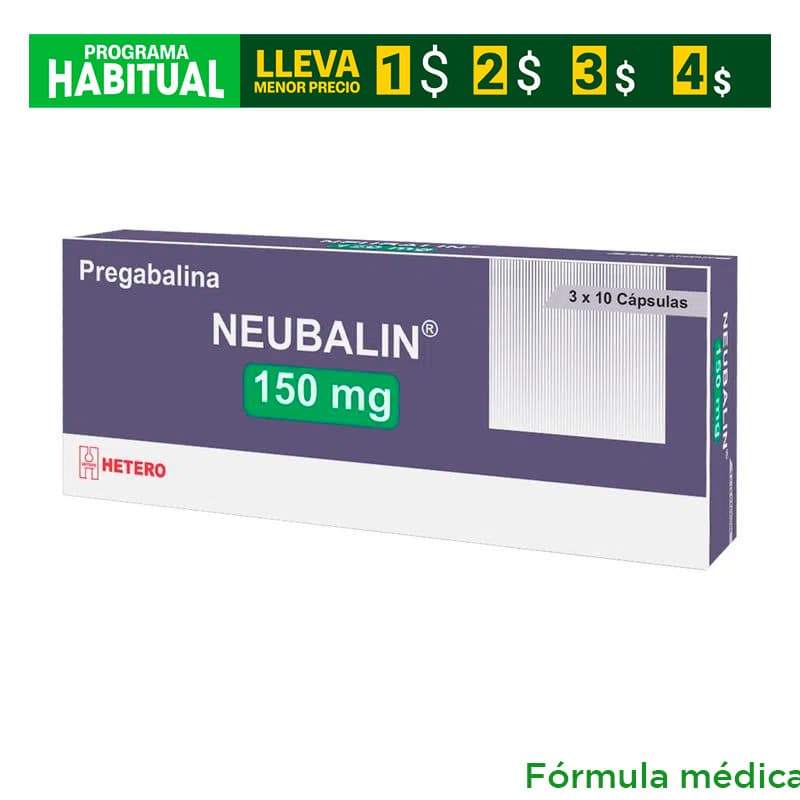 Neubalin 150Mg Cápsulas Caja X 30