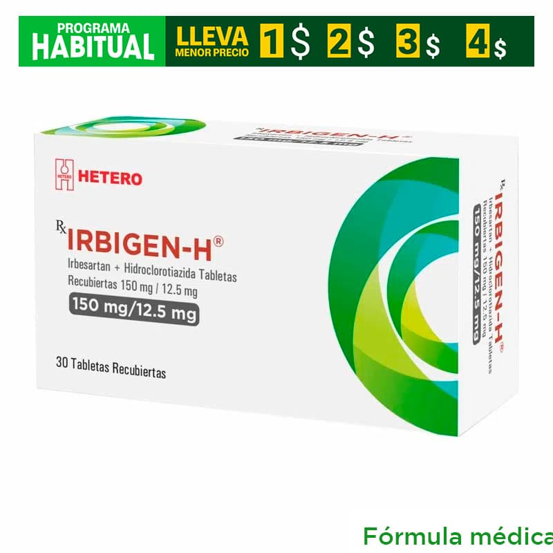 Irbigen H (12.5+150)Mg Tabletas Recubiertas Cajas X 30