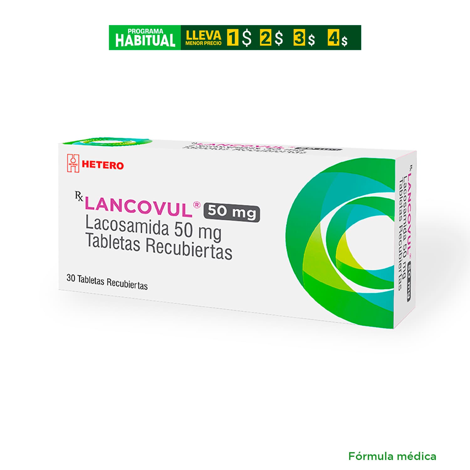Lancovul 50Mg Tabletas Recubiertas Caja X 30