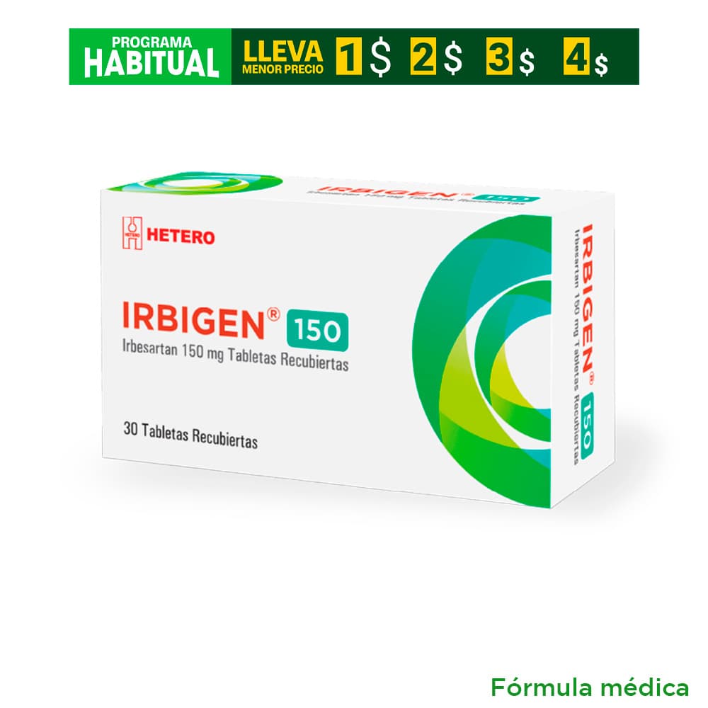 Irbigen 150Mg Tabletas Recubiertas Caja X 30