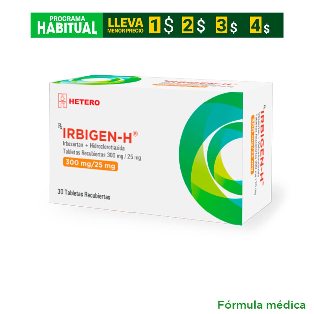 Irbigen H (25+300)Mg Tabletas Recubiertas Caja X 30