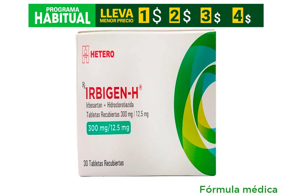 Irbigen H (12.5+300)Mg Tabletas Recubiertas Cajas X 30