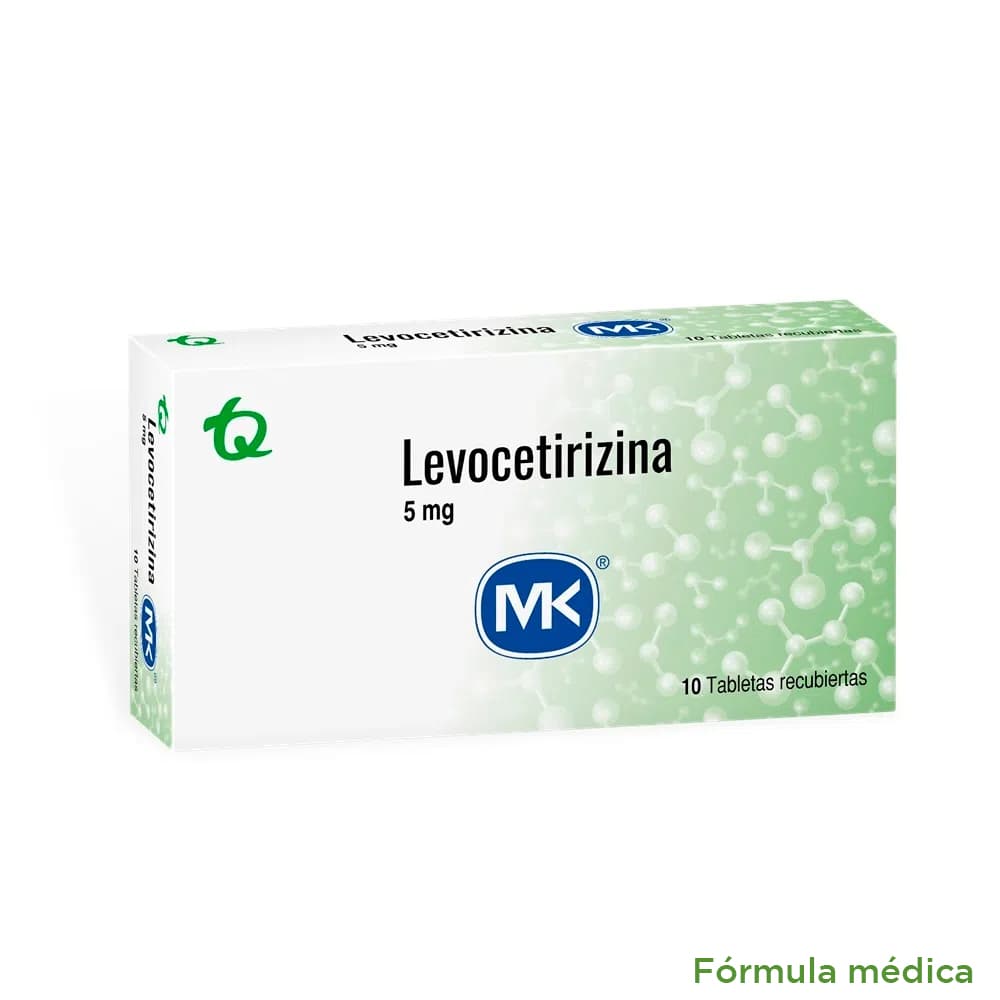 Levocetirizina 5Mg Tabletas Recubiertas Cajas X 10 Mk