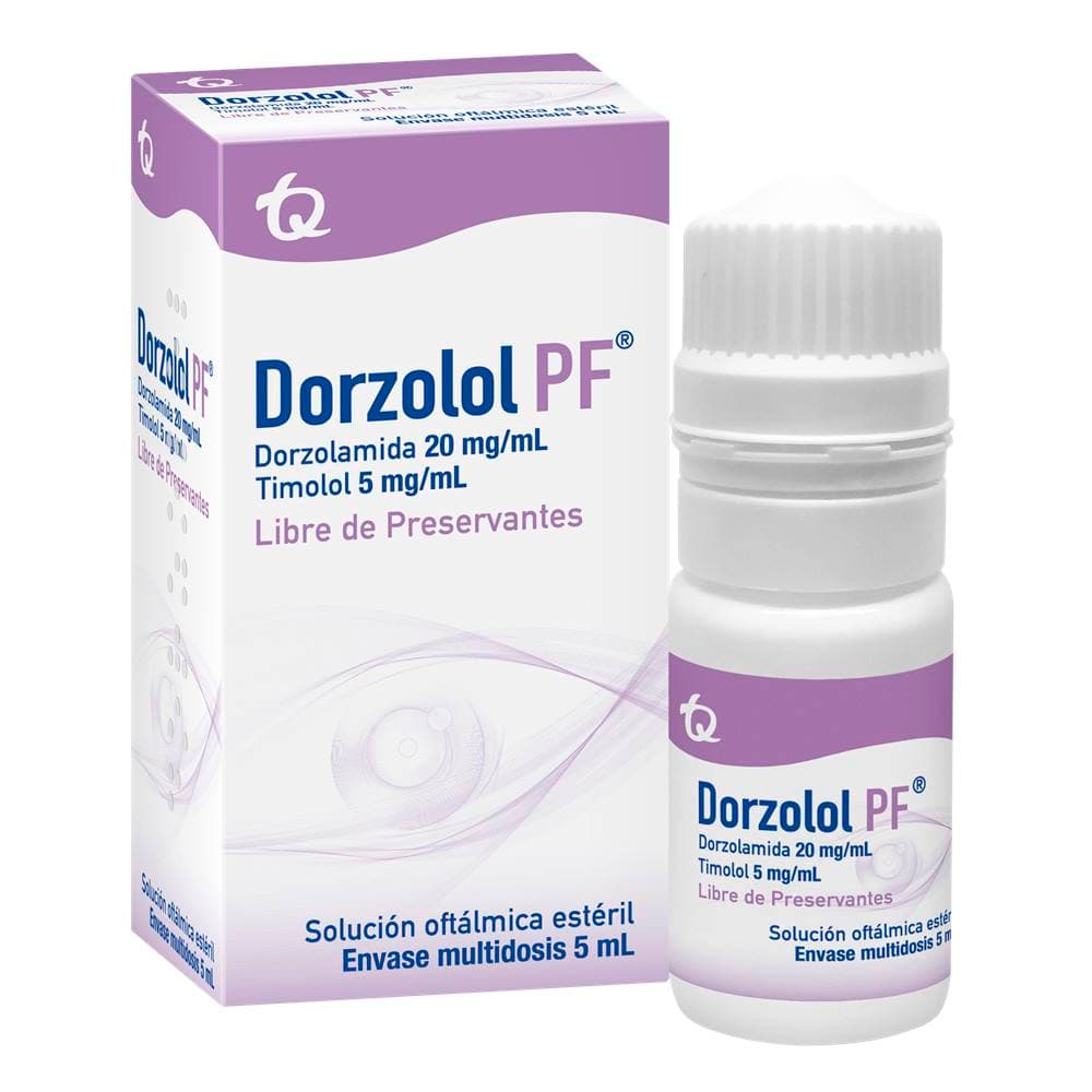 Dorzolol Pf (20+5)Mg/Ml(2+0.5)% Solución Oftalmologica Frasco X 5Ml