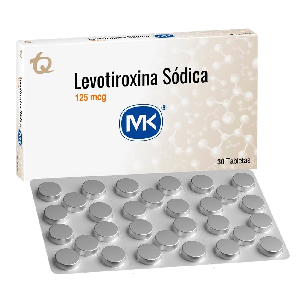 Levotiroxina 125Mcg Tabletas Caja Por 30 Mk