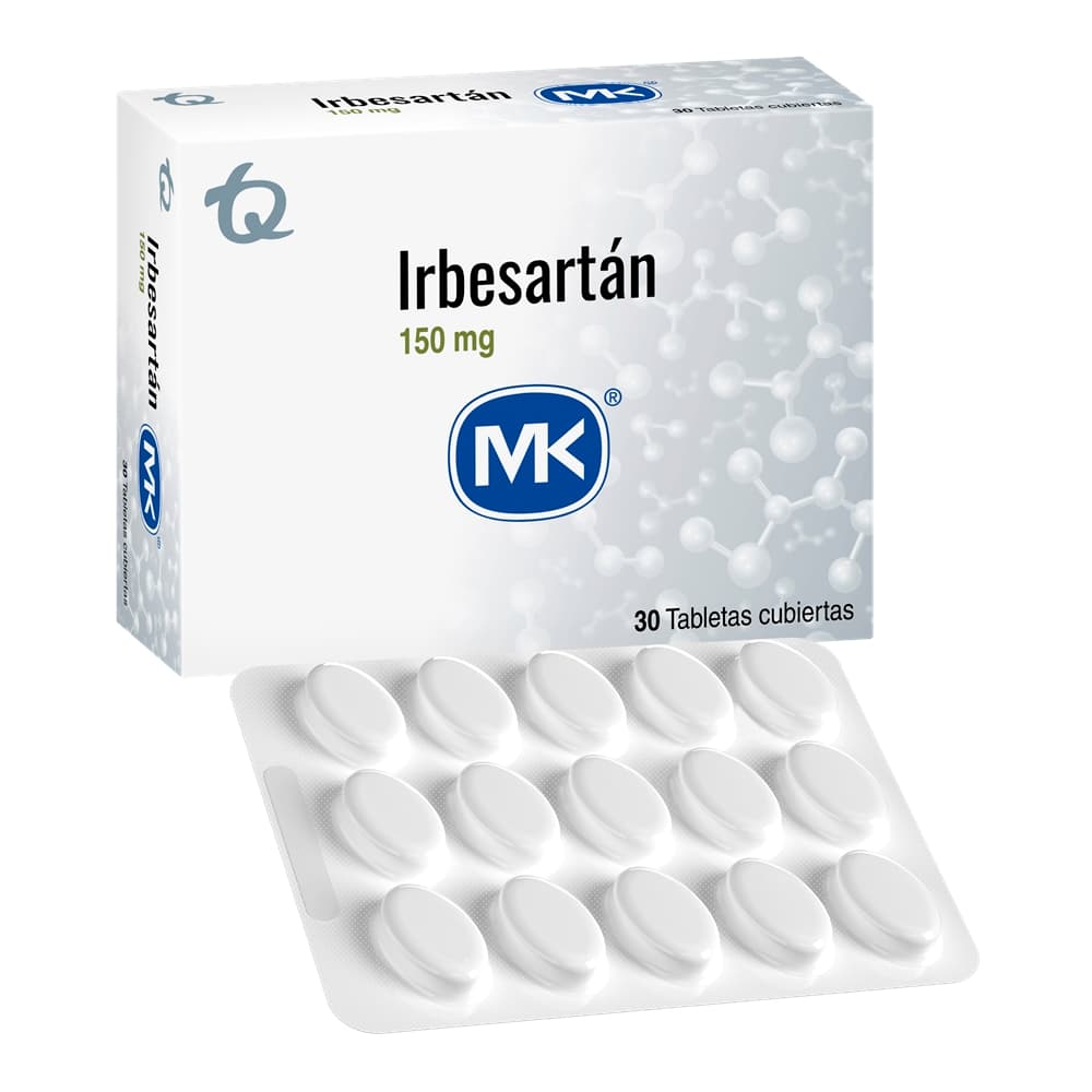 Irbesartan 150Mg Tabletas Recubiertas Caja Por 30 Mk