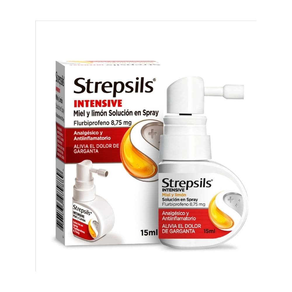Strepsils Intensive Spray 8.75Mg/Dosis Sol Top Frasco X 15Ml Miel-Limon