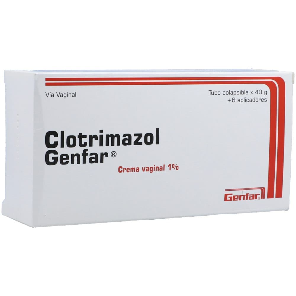 Clotrimazol 0,01 Crema Vaginal Genfar Caja X 1 Tubo