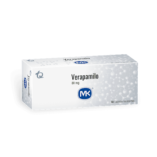Verapamilo 80Mg Tabletas Recubiertas Caja X 50 Mk
