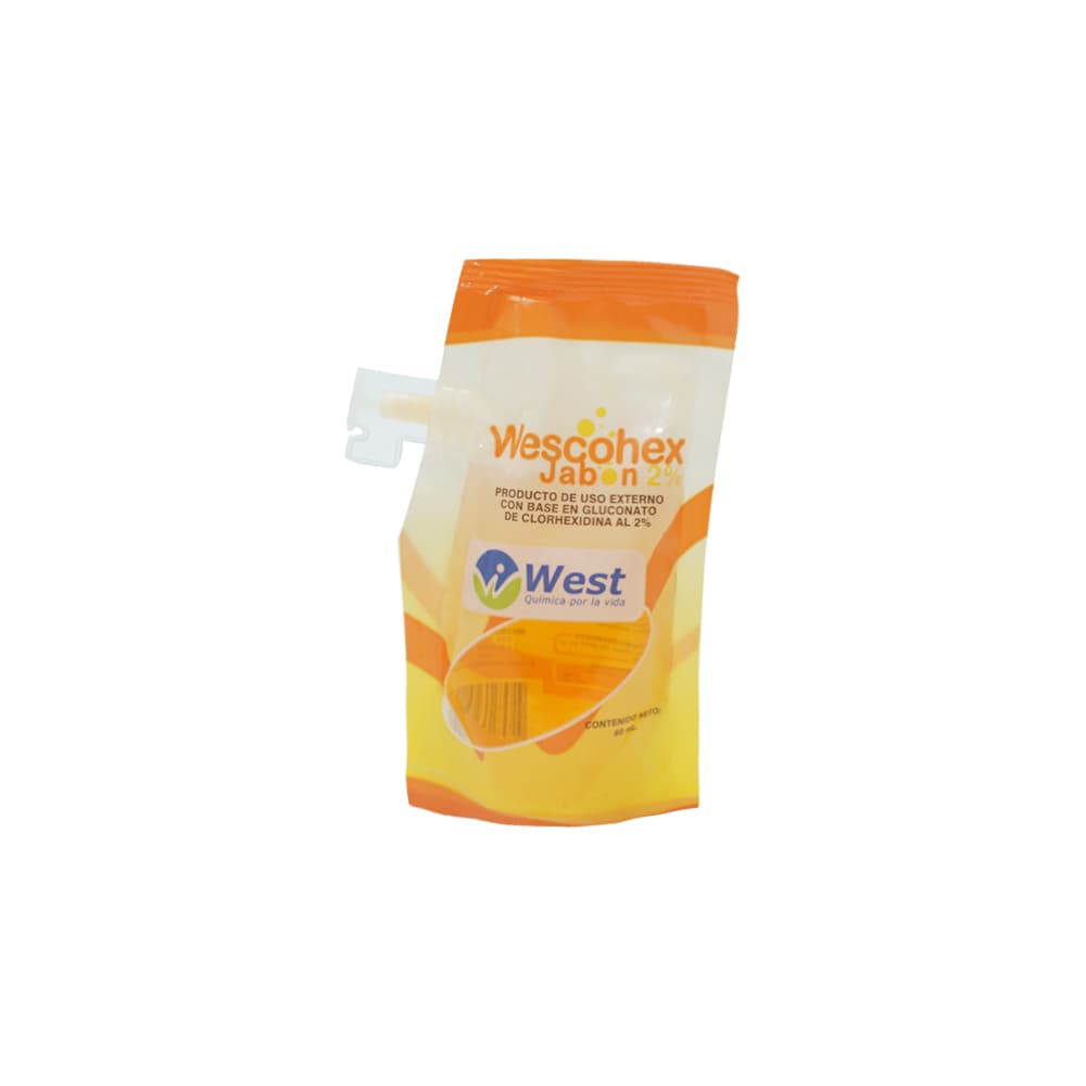 Wescohex Jabon 2% Solución Tópica Bolsa X 60Ml