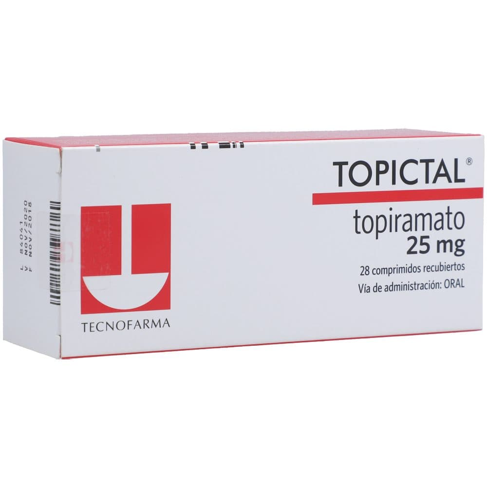Topictal 25Mg Caja X 28 Tabletas Recubiertas