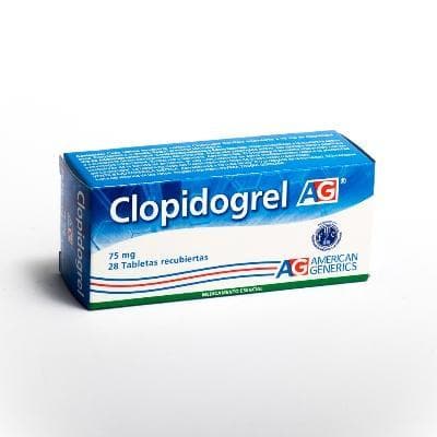 Clopidogrel Tabletas Recubiertas 75Mg Caja X 28