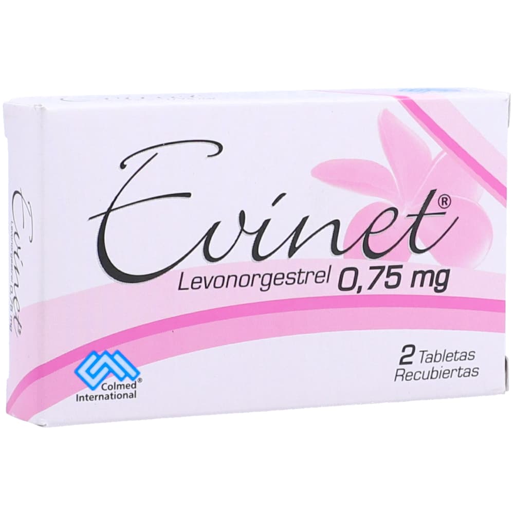 Evinet® 0,75 Mg Tableta Recubierta Caja X 2