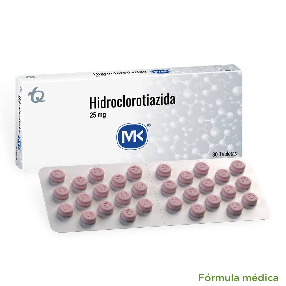 Hidroclorotiazida 25Mg Tabletas Caja X 30 Mk