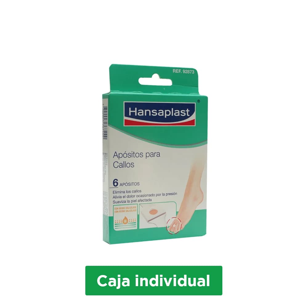 Apósito Callos 40.1 Mg Parche Transdérmico Caja X 6 Hansaplast
