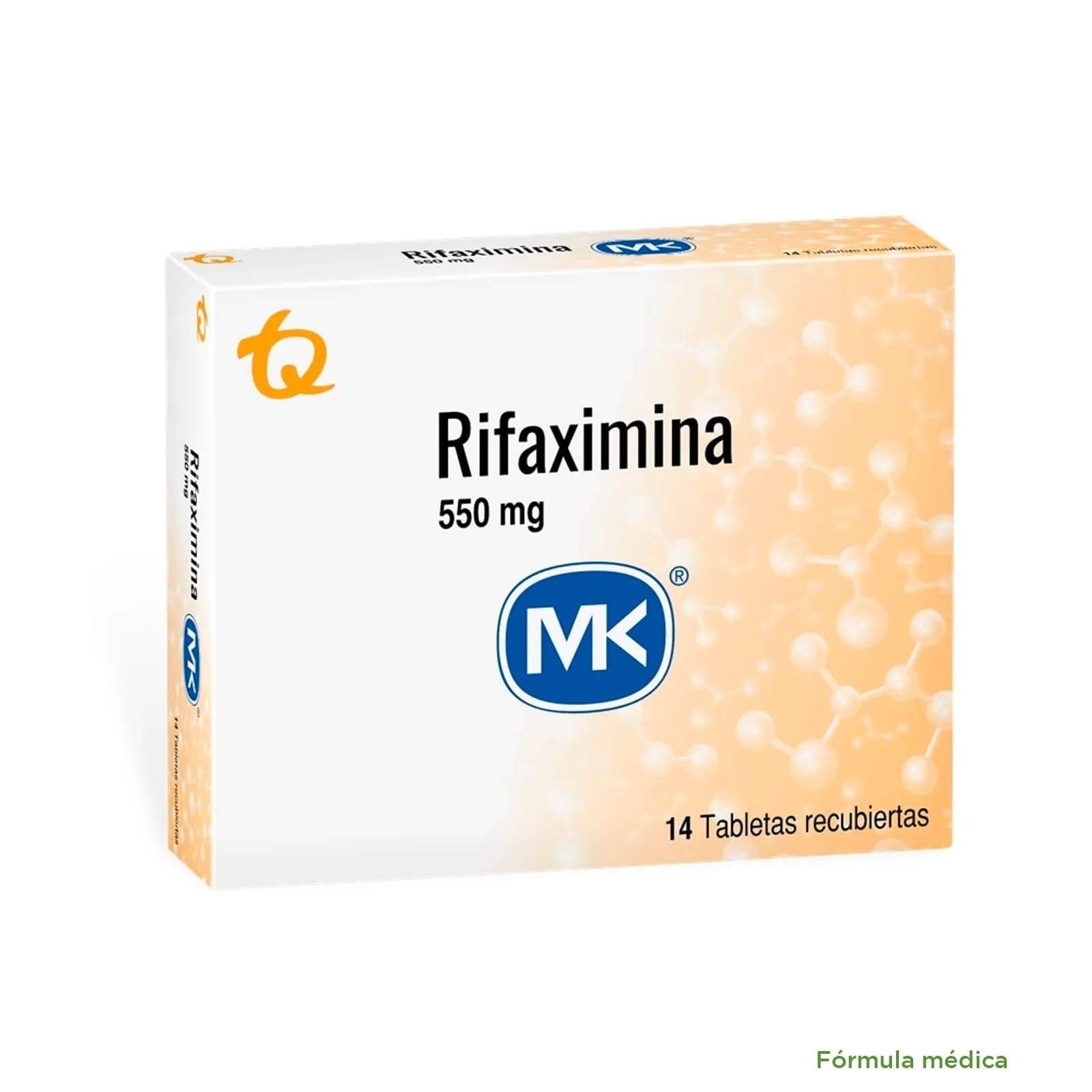 Rifaximina 550Mg Tableta Recubierta Caja X 14 Mk